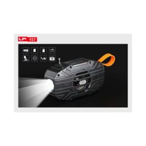 LP 2023 New Design Lp-V37 Super Bass Wireless Portable Speaker With Big Light Solar Funtion
