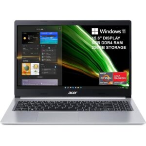 Acer ASPIRE 5 AMD Ryzen™ 5 AMD Radeon™ Integrated Graphics 15.6" Display 8gb DDR4 RAM 256GB STORAGE
