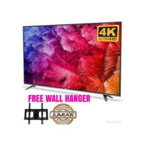 High Tech 65" Inch 4K UHD Android Smart Tv + Free Wall Hanger- PROMO