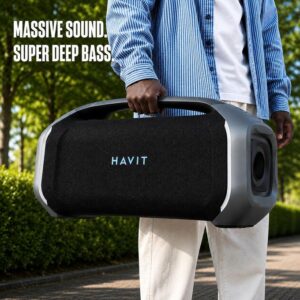 Bass Havit Bluetooth Speaker Party Blast wireless subwoofer Big speaker for home outdoor partyblast mic microphone compatible Super BASS 200W