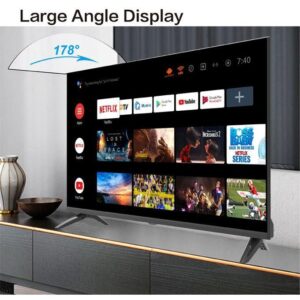 Alpha 50'' Inch Frameless Android Smart 4K LED TV-Black+MOUSE - One Year Warranty