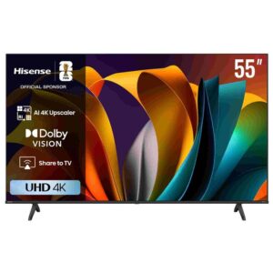 Official Store Anniversary deal Hisense 55" Inches UHD 4K SMART TV (55A6N /55A6Q) - Black + 1 Year Warranty