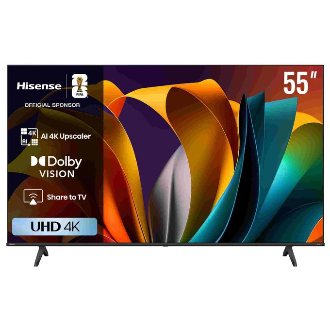 Official Store Anniversary deal Hisense 55" Inches UHD 4K SMART TV (55A6N /55A6Q) - Black + 1 Year Warranty