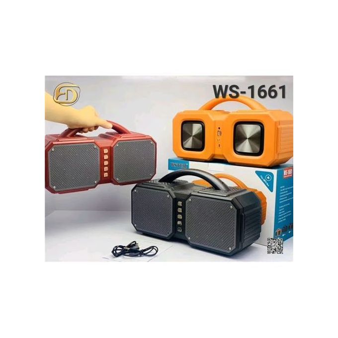 Wster Bluetooth Wireless Speaker Support FM With Disco Light