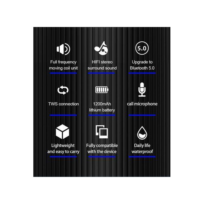 Bass LENOVO Portable Wireless Bluetooth Speaker Music playerMini Mp3 Player Small jh Speakers with microphone super bass compatible with laptops Computers bass (LENV) - Image 2
