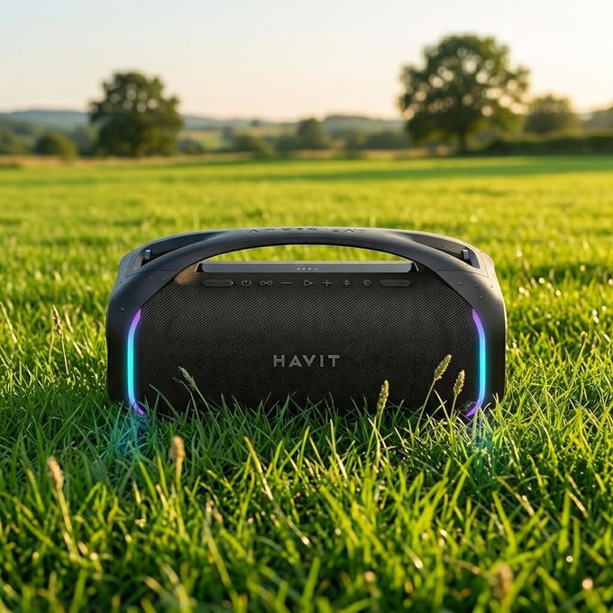 Bass Havit Bluetooth Speaker Party Blast wireless subwoofer Big speaker for home outdoor partyblast mic microphone compatible Super BASS 200W - Image 4
