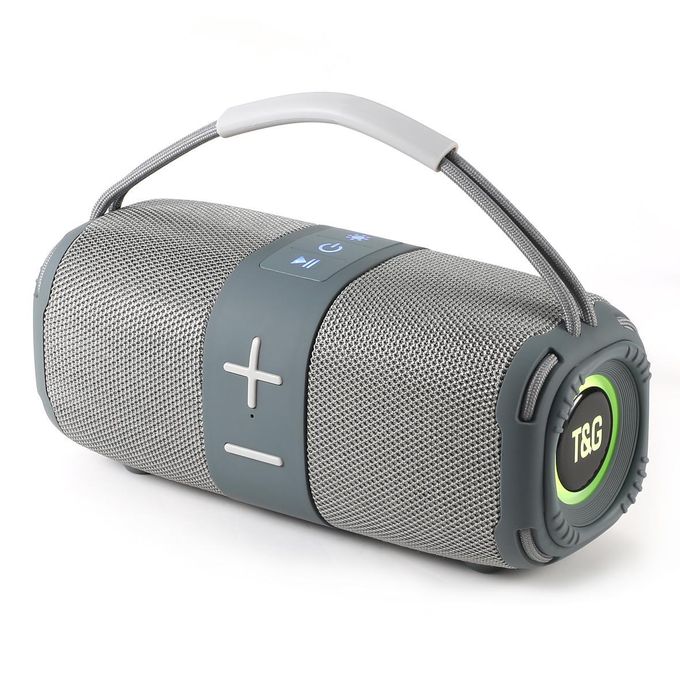 T&G TG-668 Super Bass Outdoor Music Wireless Speaker Portable Boombox with Handle for Home Use & Gift Rechargeable Player(GREY) - Image 6