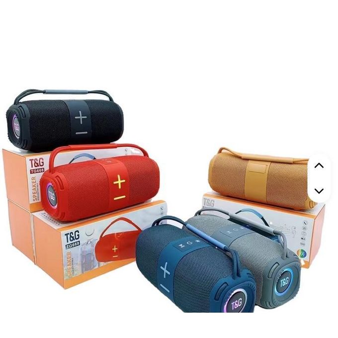 T&G TG-668 Super Bass Outdoor Music Wireless Speaker Portable Boombox with Handle for Home Use & Gift Rechargeable Player(BLACK) - Image 4