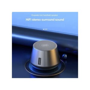 Bass LENOVO Portable Wireless Bluetooth Speaker Music playerMini Mp3 Player Small jh Speakers with microphone super bass compatible with laptops Computers bass (LENV)