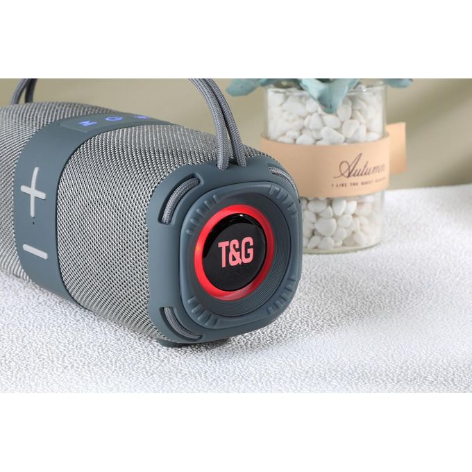 T&G TG-668 Super Bass Outdoor Music Wireless Speaker Portable Boombox with Handle for Home Use & Gift Rechargeable Player(GREY) - Image 8