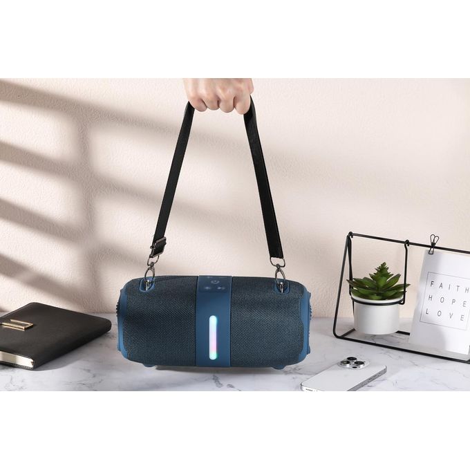 T&G TG-669 LED Super Boombox 3 Speaker 30W Bass Wireless Portable Outdoor BT Speakers Waterproof Boombox3 Speaker for Home Partybox IPX5 30W with RGB Light (BLUE) - Image 7