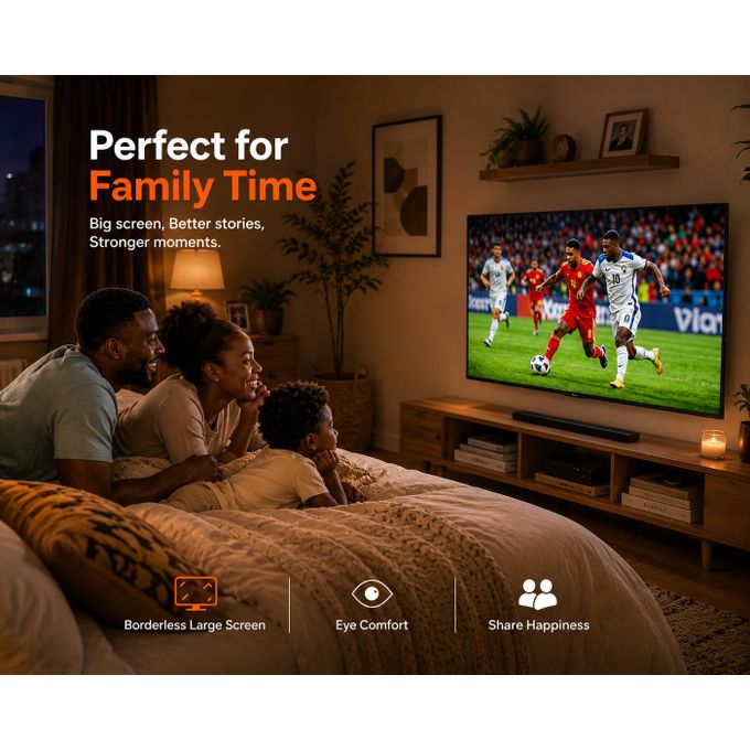 LP Smart TV 32 , Android 14.0 , 1+8G, Frameless , HD, WiFi, 2 HDMI 2 USB Ports + 1 year warranty - Black - Image 7