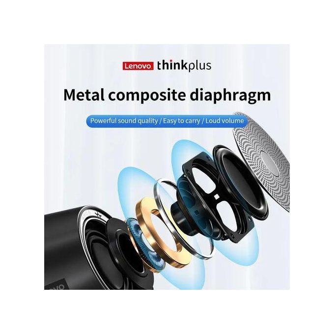Bass LENOVO Portable Wireless Bluetooth Speaker Music playerMini Mp3 Player Small jh Speakers with microphone super bass compatible with laptops Computers bass (LENV) - Image 6