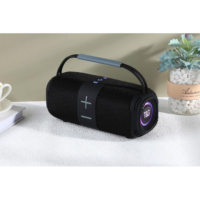 T&G TG-668 Super Bass Outdoor Music Wireless Speaker Portable Boombox with Handle for Home Use & Gift Rechargeable Player(BLACK) - Image 5