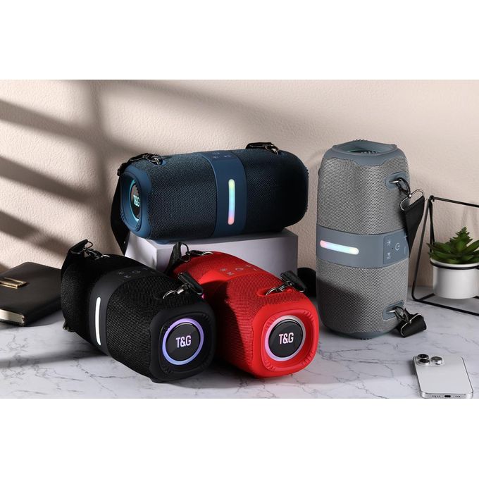 T&G TG-669 LED Super Boombox 3 Speaker 30W Bass Wireless Portable Outdoor BT Speakers Waterproof Boombox3 Speaker for Home Partybox IPX5 30W with RGB Light (BLUE) - Image 8