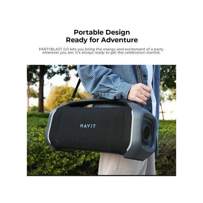 Bass Havit Bluetooth Speaker Party Blast wireless subwoofer Big speaker for home outdoor partyblast mic microphone compatible Super BASS 200W - Image 7